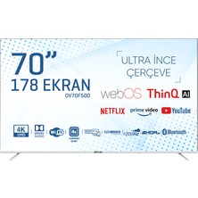 Onvo OV70F500 70" 178 Ekran Uydu Alıcı 4K Ultra HD webOS Smart LED TV (Çerçevesiz)