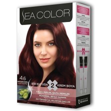 Sea Color 2'li Krem Saç Boyası 4/6 Kestane Kızıl