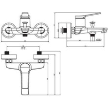 Nsk Nobia Pro Banyo Bataryası Krom N2038102