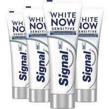 Signal White Now Diş Macunu Sensitive Anında 3 Kat Beyazlık 75 ml X4
