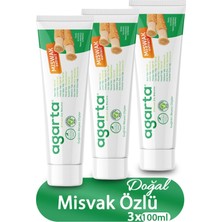 Agarta Diş Macunu Doğal Misvak Özlü 100 ml 3 Adet