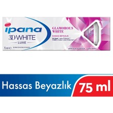 Ipana 3 Boyutlu Beyazlık Luxe Göz Kamaştırıcı 75ML Luxe Glamourous White (3 Adet)