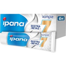 Ipana Komple 7 Diş Macunu Ekstra Beyaz 65 ml Çift Etkili Beyazlatma Gücü