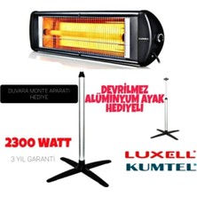 Luxell Ecoray 2300 W Ayaklı Infared Isıtıcı Elektrikli Ayaklı Isıtıcı 3 Yıl Garantili Juxell