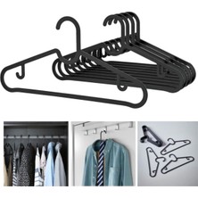 IKEA Spruttig Askı Siyah Esnek Plastik ( 5 Adet )