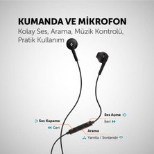 Ttec Rio Mikrofonlu Kulaklık Kulakiçi Siyah - 2KMM11S