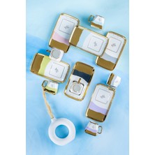 Acar Aspen Renkli Gold Yaldız Ikram Tabaklı 6 Kişilik 90 ml Porselen Kahve Fincanı Takımı 0224