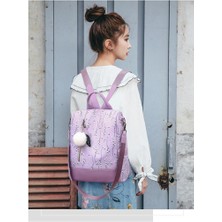 Backpack Bayanlar Sırt Çantası Açık Eğlence Sırt Çantası Çok Amaçlı Tek Omuz Bayan Küçük Okul Çantası (Yurt Dışından)