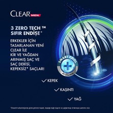 Clear Men Kepeğe Karşı Etkili Şampuan Yoğun Arındırıcı Kömür ile 350 ml X3 Adet