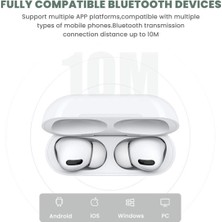 Atongm Air 9 Pro Anc Aktif Gürültü Azaltma Kablosuz Bluetooth Kulaklık, Kablosuz Şarj ile Uyumlu