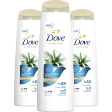 Dove Ultra Care Saç Bakım Şampuanı   Karşıtı Bakım Aloe Vera 400 ml X3 Adet