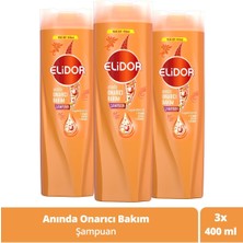 Elidor Superblend Saç Bakım Şampuanı Anında Onarıcı Bakım C Vitamini Keratin Seramid 400 ml X3 Adet