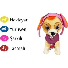 EC Shop Bk Story Paw Patrol Köpek Yürüyen, Havlayan Müzikli Tasmalı Peluş Oyuncak