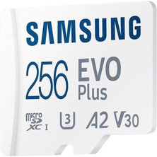 Samsung Evo Plus 256GB Microsd MB-MC256KA/TR - 130 Mb/sn Beyaz Hafıza Kartı (Samsung Türkiye Garantili)