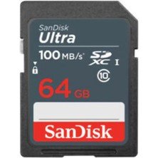 Sandisk Ultra 64GB 100MB/S Sdxc Hafıza Kartı SDSDUNR-064G-GN3IN