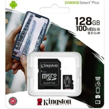 Kingston Kıngston 128GB Mıcro Sdhc Canvas CL10 SDCS2/128GB