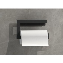 Dione Store Modern Metal 3'lü Set Raflı Banyo Havlu Askılığı-Rolu Havlu Askılığı -Tuvalet Kağıtlığı