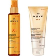 Nuxe Sun SPF30 Bronzlaştırıcı Yağ 150 ml - Şampuan 200 ml