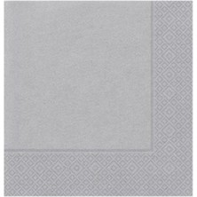 Dipak Sade Gri Peçete 20 Adet