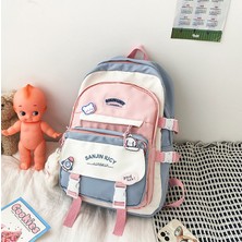 Wang Stars Büyük Kapasiteli Okul Sırt Çantası - Mavi/pembe (Yurt Dışından)