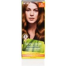 Neva Color Nevacolor Natural Colors 8.7 Açık Karamel - Kalıcı Krem Saç Boyası Seti