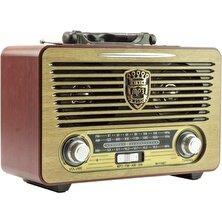 Tastech M-115BT Nostaljik Radyo Sd USB Aux Mp3 Çalar Bluetooth Hoparlör Ahşap Retro Radyo