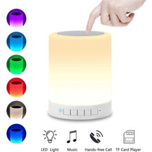 Teknoblog Touch Lamp Oda Lambası Portable Speakser CL-671 Renkli Gece Lambası & Bluetooth Hoparlör