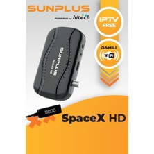 Sunplus Spacex Çanaklı-Çanaksız Dahili Wi-Fi Full Hd Sinema Paketili Uydu Alıcısı