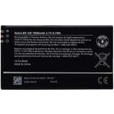 AXYA Nokia Lumia 810/822 Pil Batarya BP-4W 1800 Mah