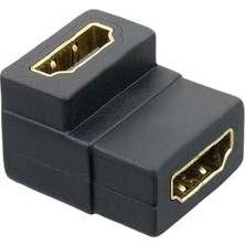 Keepro HDMI Dişi Dişi Birleştirici 90 Derece Dişi Dişi HDMI L Dişi Dişi HDMI Birleştirici 90 Derece HDMI Ara