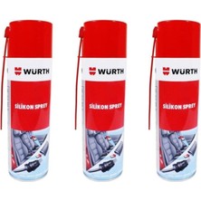 Würth 3 Adet Silikon Sprey 500 ml Plastik Sesi Keser Made In Germany