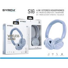 Syrox S16 Bluetooth Kulak Üstü Kablosuz Mikrofonlu