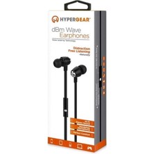 Hypergear Dbm Wave Siyah Earphones 3.5mm Mikrofonlu Kulakiçi Telefon Kulaklığı