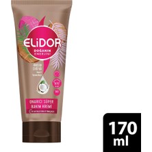 Elidor Doğanın Enerjisi Onarıcı Süper Saç Bakım Kremi Hindistan Cevizi Yağı 170 ml %92 Doğal İçerik