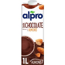 Alpro Bitter Çikolata Badem İçeceği 1lt Laktozsuz Bitkisel Vegan Süt