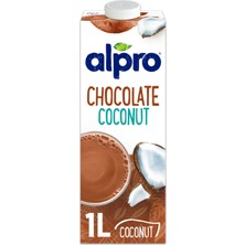 Alpro Çikolata Hindistan Cevizi İçeceği 1lt Laktozsuz Bitkisel Vegan Süt
