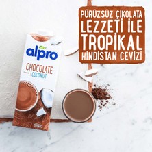 Alpro Çikolata Hindistan Cevizi İçeceği 1lt Laktozsuz Bitkisel Vegan Süt