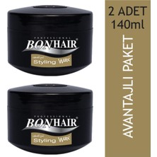 Bonhair Bonh  Wax Profesyonel Stylıng 140ml - Avantalı Paket 2 Adet Lı Paket 2