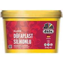 Düfa Silikonlu Iç Cephe Duvar Boyası Klasik Düfaplast 6 Litre / Puslu Gri