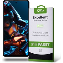 Kzy Xiaomi Poco X5 Pro 5g Temperli Ekran Koruyucu Kırılmaz Cam Ekonomik 5'li Paket