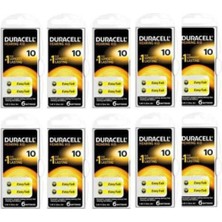Duracell 10, PR70 Kulaklık Işitme Cihazı Pili 6'lı Paket (10 Paket)