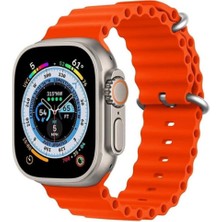 EC Shop Hızlıcaal Akıllı Saat, Watch 8 Gps Gs8 Ultra 45MM Tam Ekran Akıllı Saat Turuncu, Ios ve Androıd Uyumlu