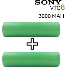 Sony Vtc6 18650 3.7V 3000 Mah Li-Ion 2'li Şarjlı Pil