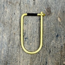 Craighill Wilson Keyring Enameled Brass- Pirinç Anahtarlık Altın-Siyah