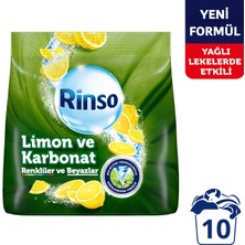 Rinso Toz Çamaşır Deterjanı Limon ve Karbonat Renkliler ve Beyazlar İçin Derinlemesine Temizlik 1;5 KG