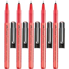 Faber-Castell Faber Castell Vision 5415 Micro Roller Kalem 0.3mm Kırmızı 5 Adet