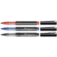 Faber-Castell Faber Castell Faber-Castell Iğne Uçlu Roller Kalem 0,5 Mavi Siyah Kırmızı 3 Adet