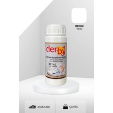 Derby Beyaz Kanvas - Bez  Kumaş Ayakkabı Boyası 100 ml - Kartela Renkleri