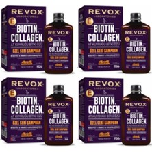 Revox Biotin Collagen At Kuyruğu Dolgunlaştırıcı Şampuan 400 Ml X 4