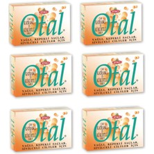Otacı Ot  Otal Çam Katranlı Ve Kükürtlü Sabun 80 Gr 6 Adet-Yağlı  Li Saçlar Ve  Li Ciltler Için